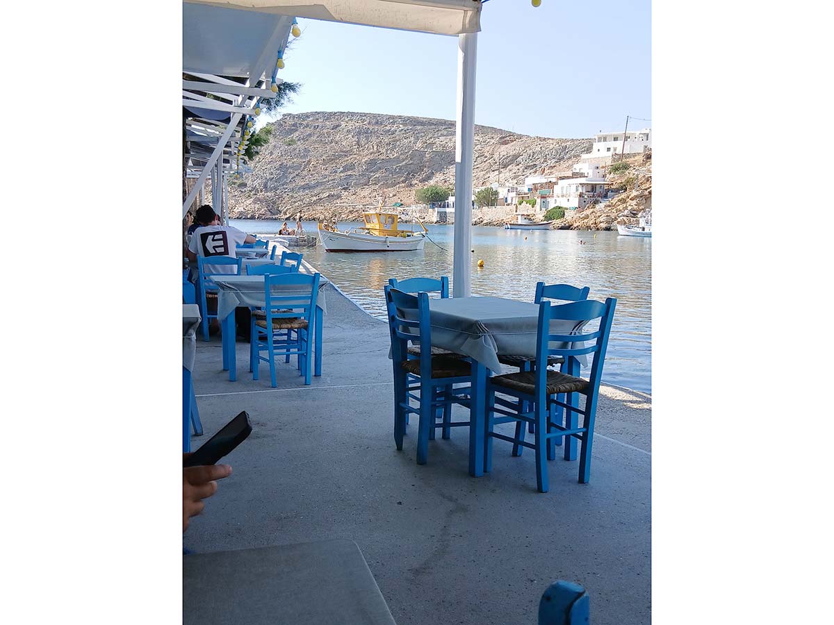 Fiskkrogen Fyssas, precis vid havet