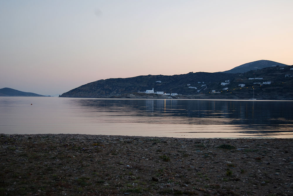 The church of Chrissopigi from Fassolou beach