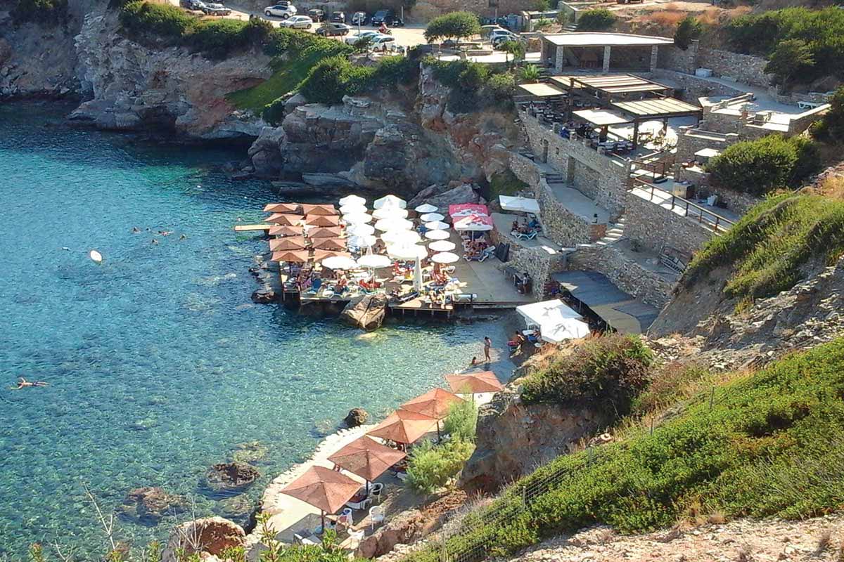Stranden Lazarou på Sifnos