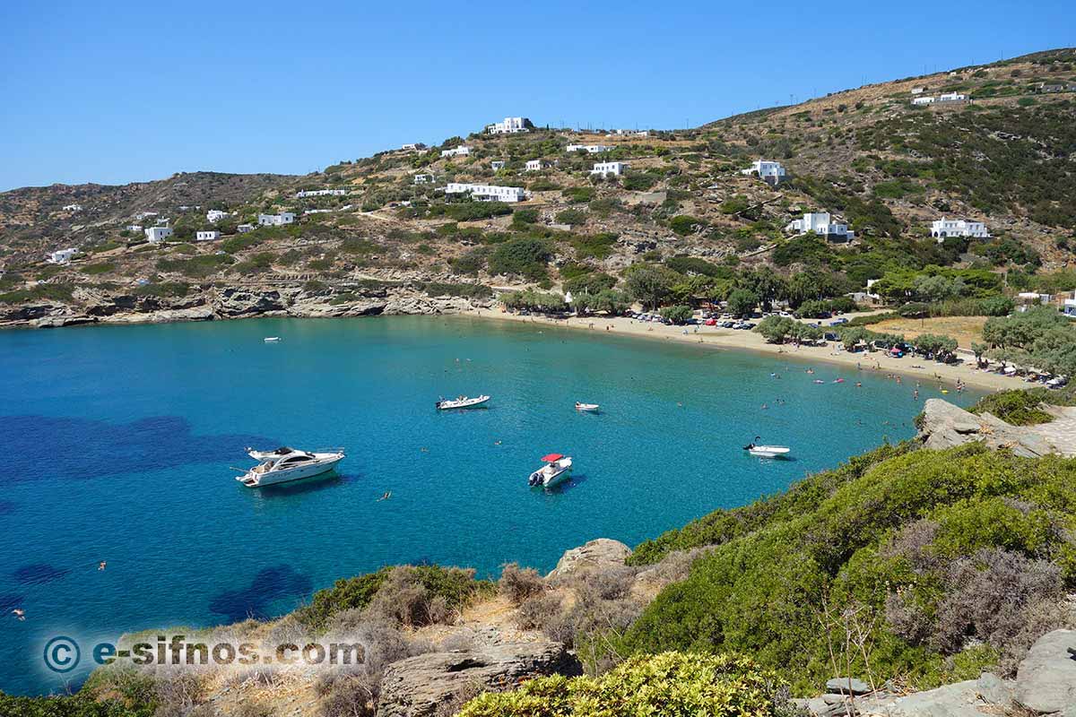 Stranden Apokofto på Sifnos