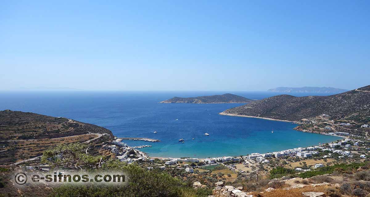 Stranden Platis Gialos på Sifnos