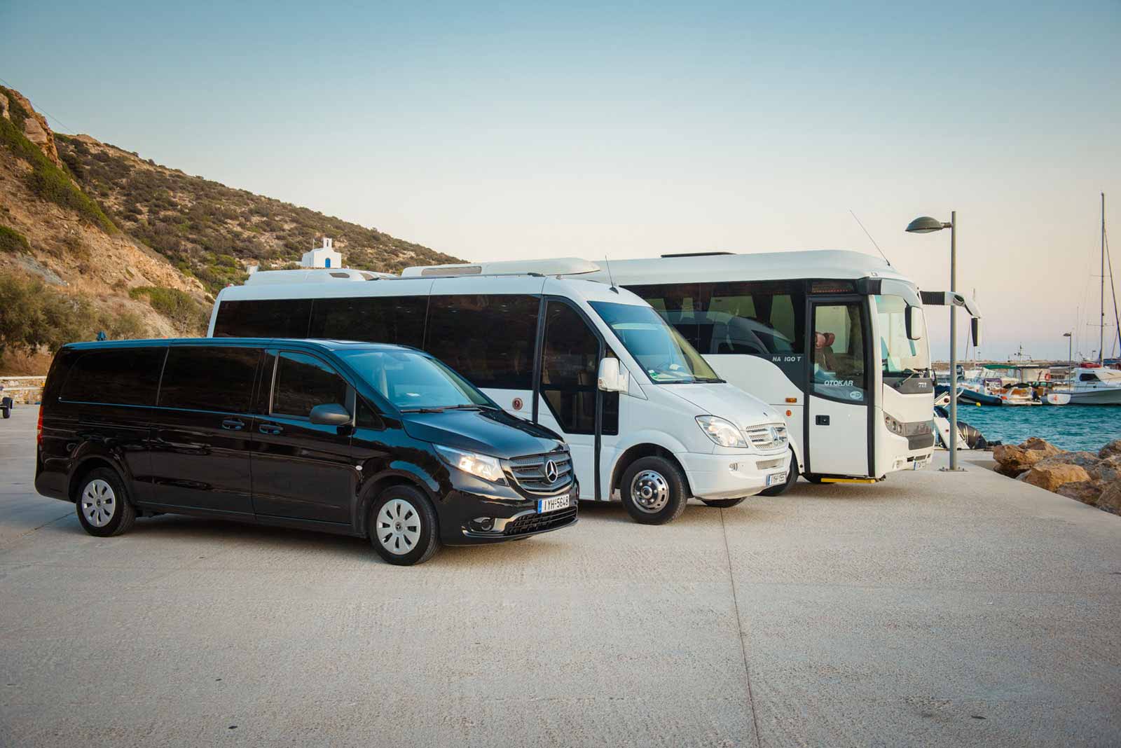 Privata busstransporter på Sifnos