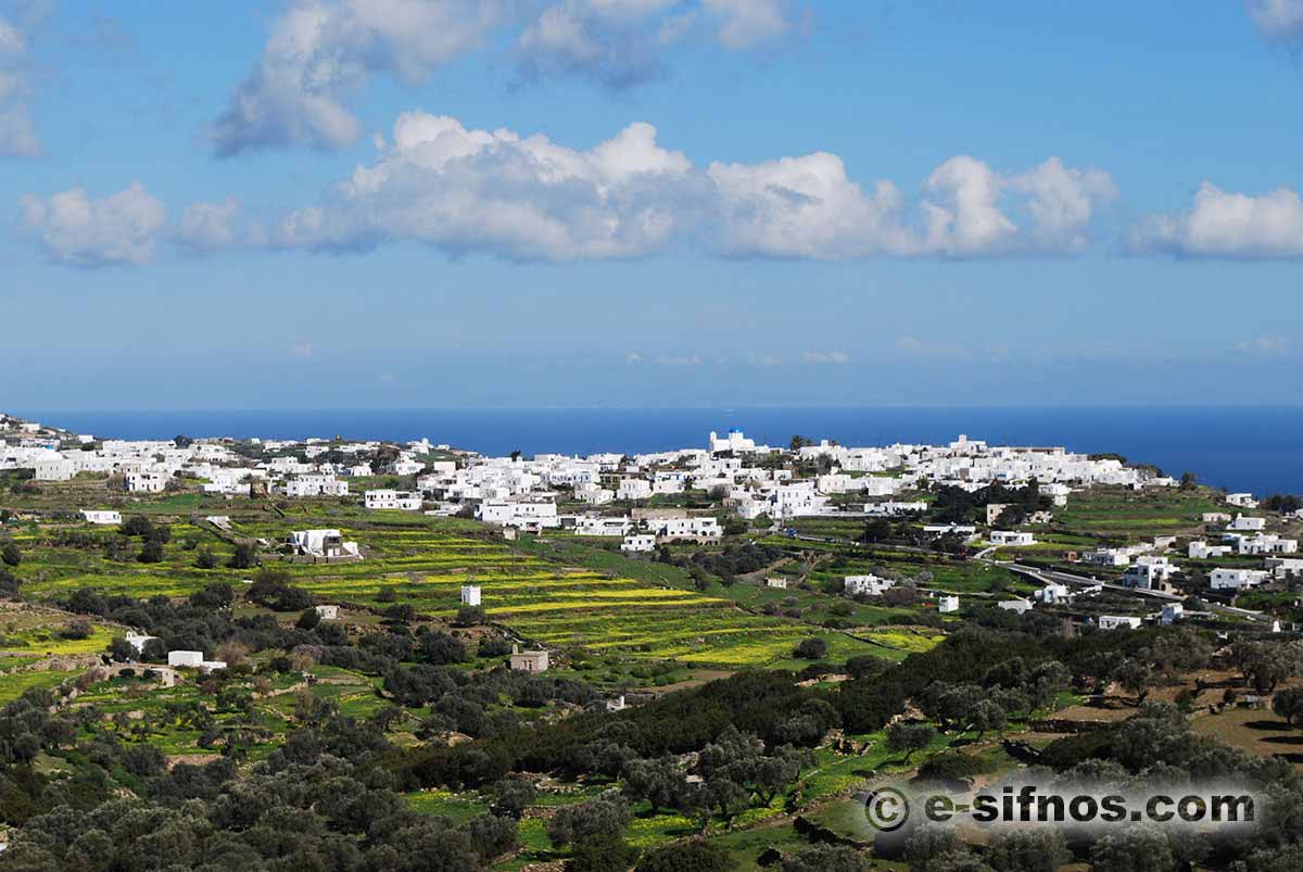 De centrala byarna på Sifnos