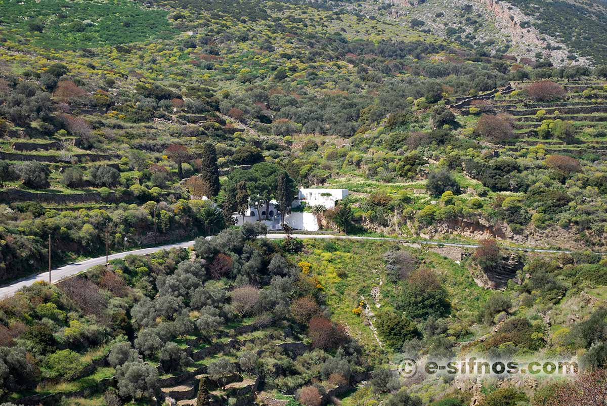 Vårlandskap på Sifnos