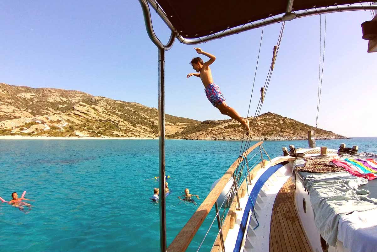Kryssning på Sifnos och Polyaigos